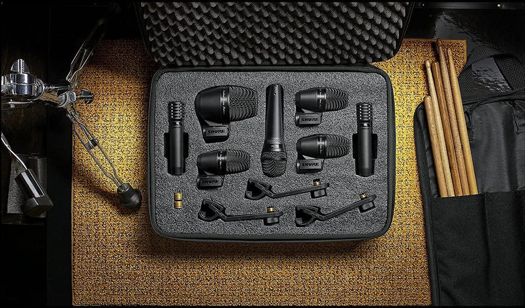 7-Piece Drum Mic Kit with XLR-XLR Cables and Case T33491