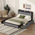 Queen Bed Frame with LED Headboard J5046