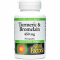Turmeric & Bromelain 450 mg 90 Capsules E7719