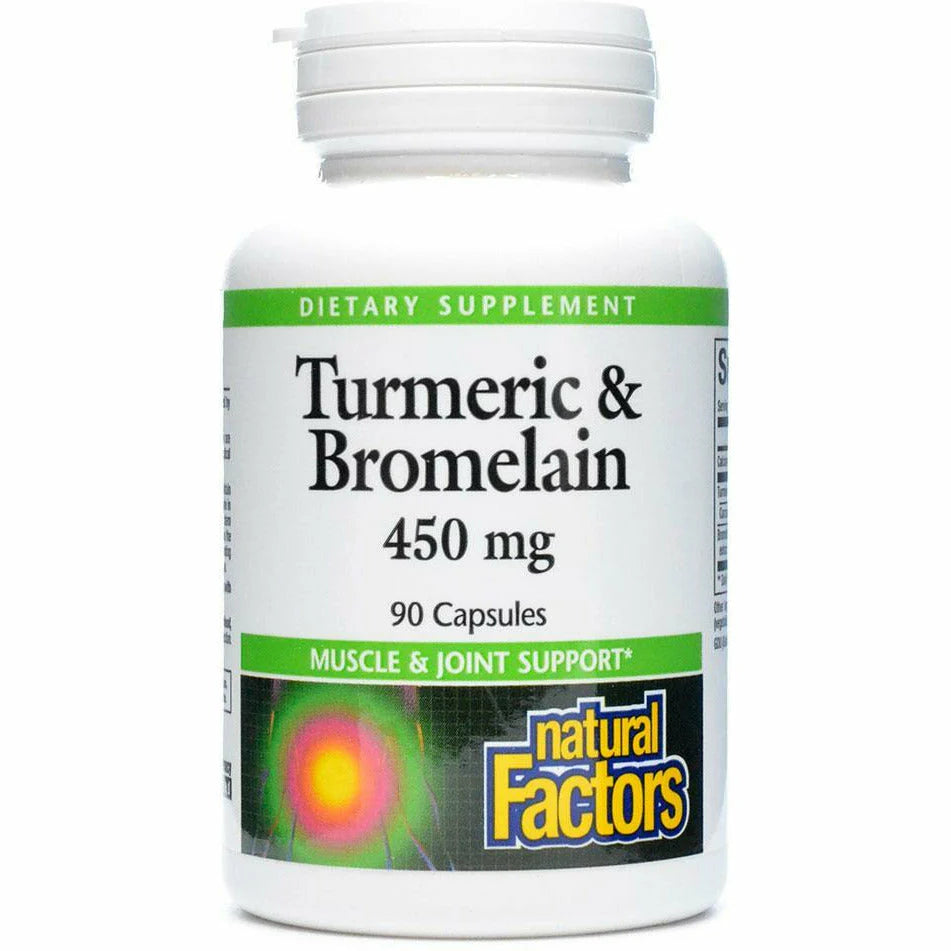 Turmeric & Bromelain 450 mg 90 Capsules E7719