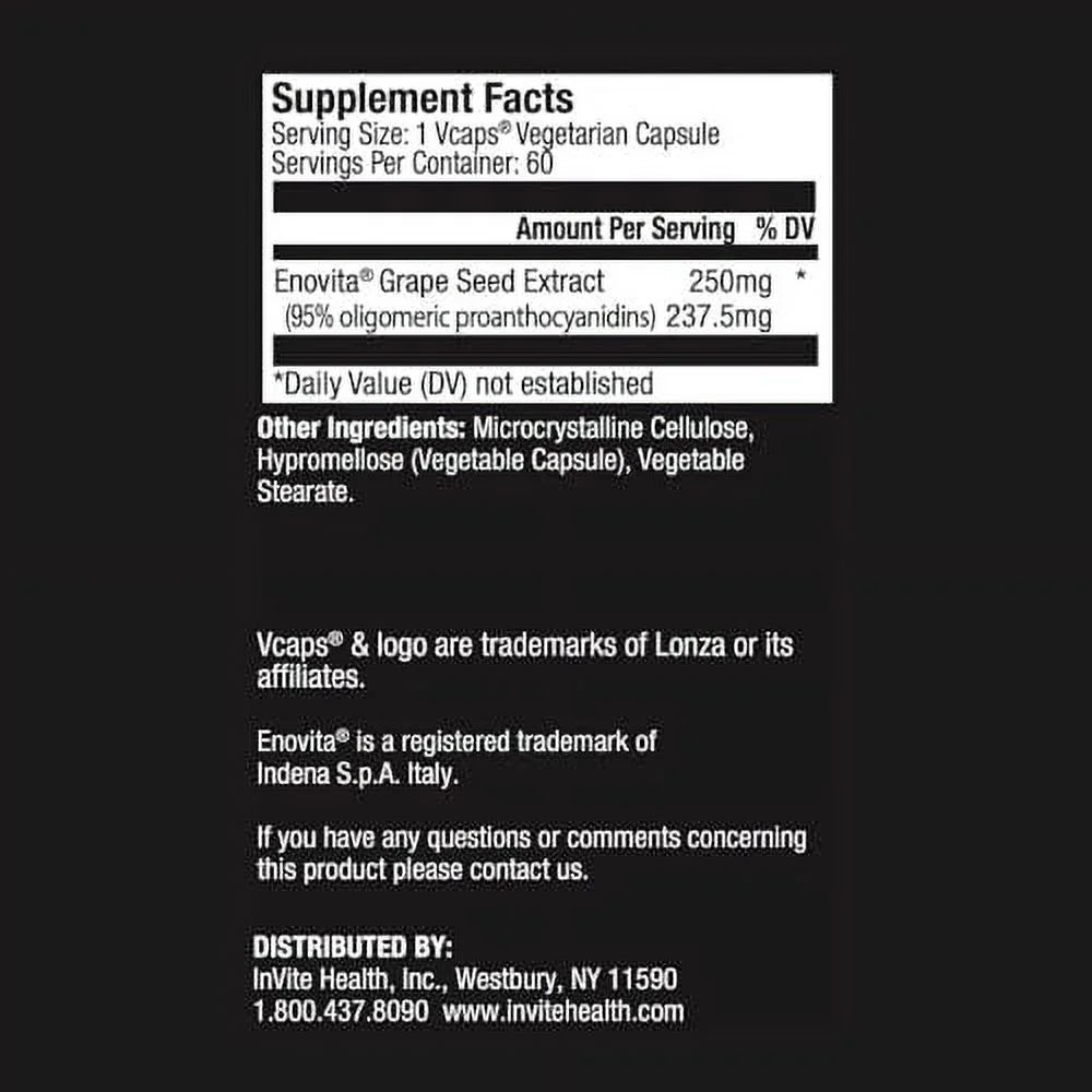Grape Seed Extract 60 Vegetarian Capsules R8631