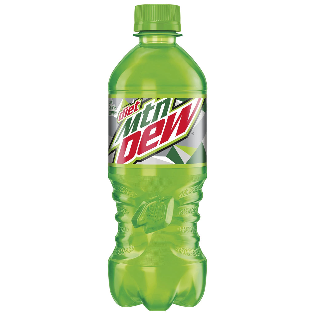 Mountain Dew Soda 20oz Bottles, Quantity of 24 I5514