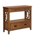 Farmhouse 36'' Wood Console Table with 4 Drawers Y98228