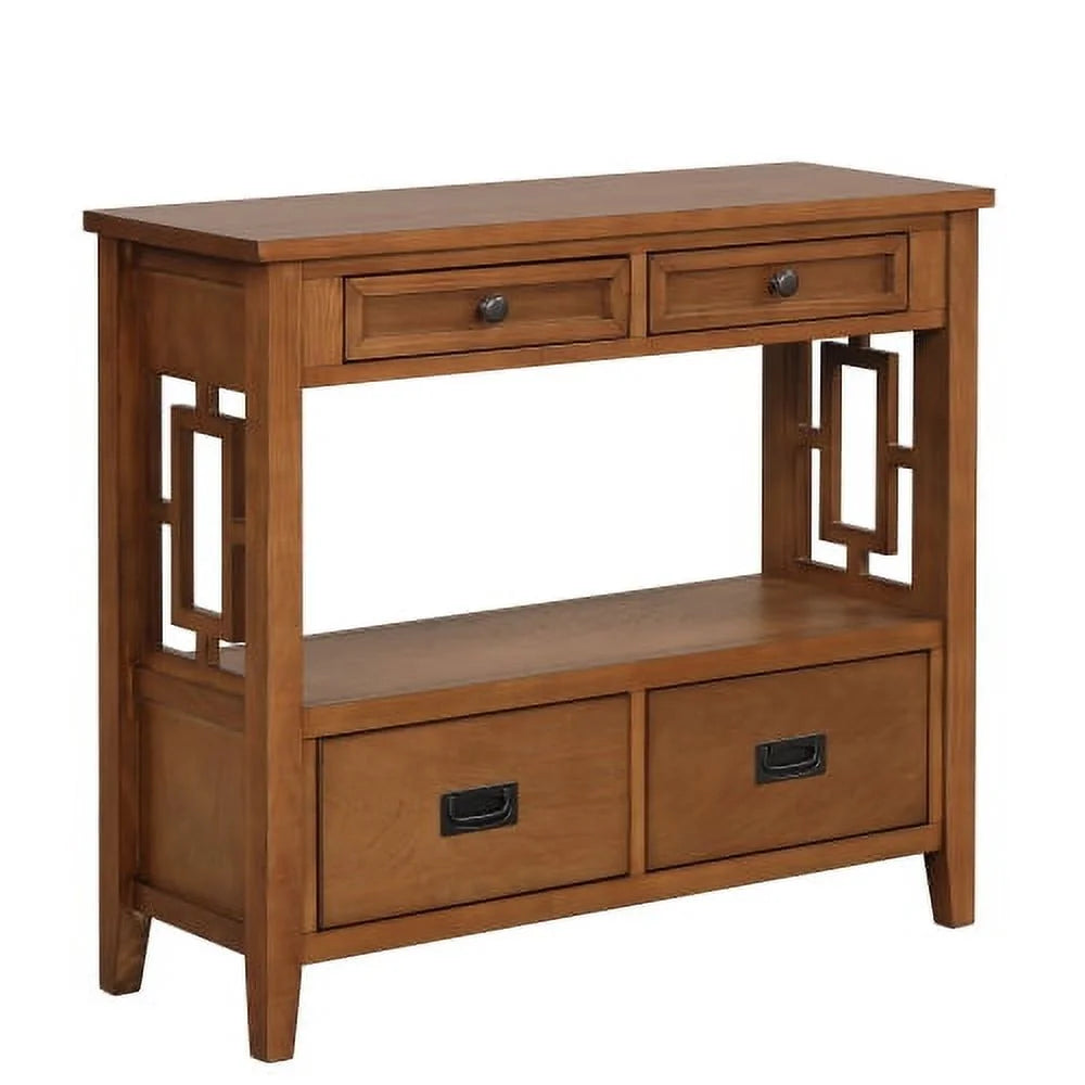 Farmhouse 36'' Wood Console Table with 4 Drawers Y98228