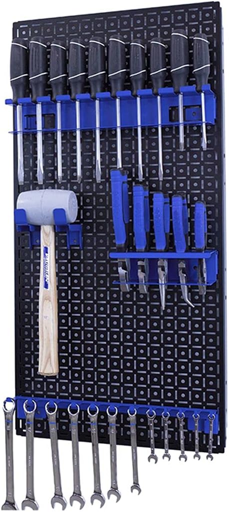 Black/Red Metal Pegboard System M869