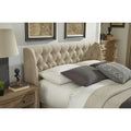 Toast Linen Upholstered Wingback Headboard K976