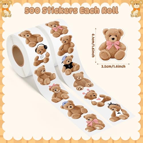 1000Pcs Green Christmas Tree Stickers G327
