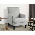 Light Gray Linen Blend Armchair P982
