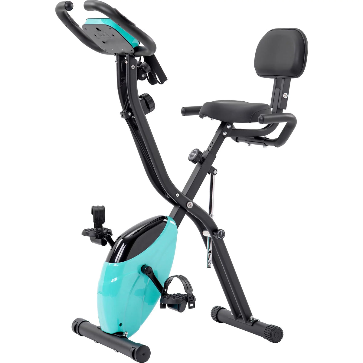 Folding Exercise Bike with Adjustable Resistance and Backrest B257