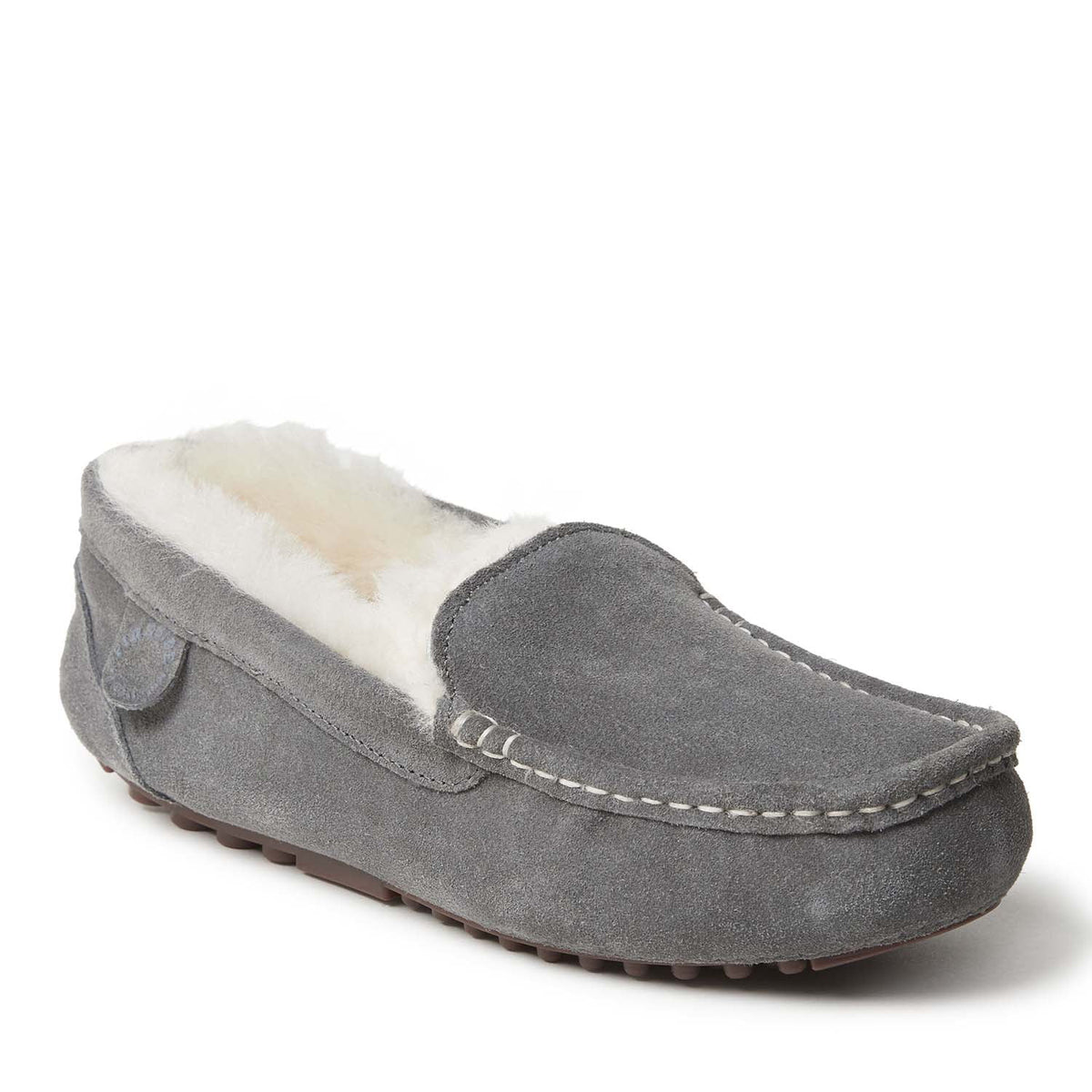 Women's Genuine Shearling Moccasin Slipper Z64372