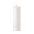 Nordic White LED Pillar Candle C534