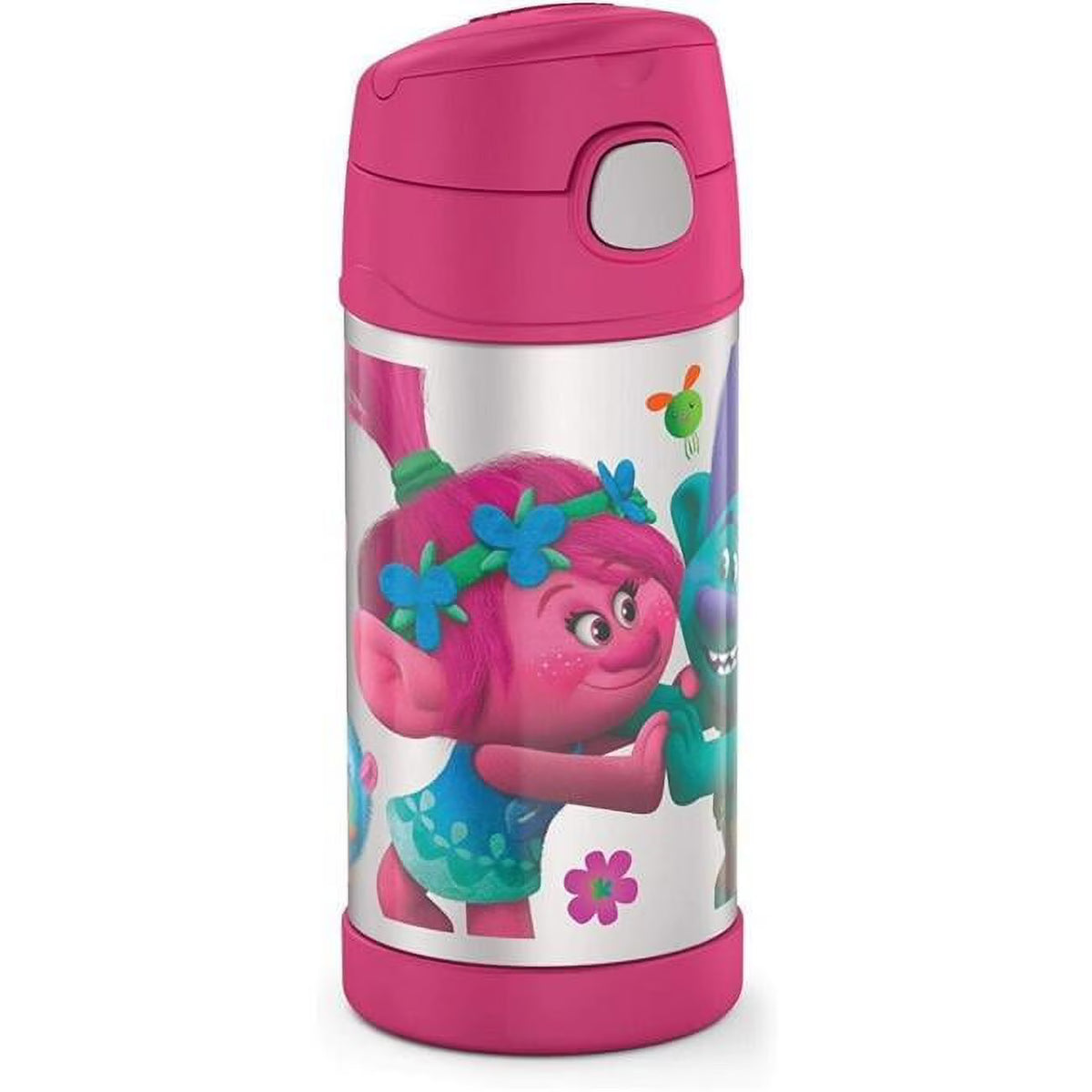 12 oz Stainless Steel Vacuum Insulated Kids Straw Bottle X9710