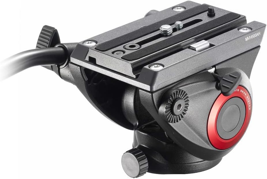 Fluid Video Head with Flat Base and Sliding Plate J66363