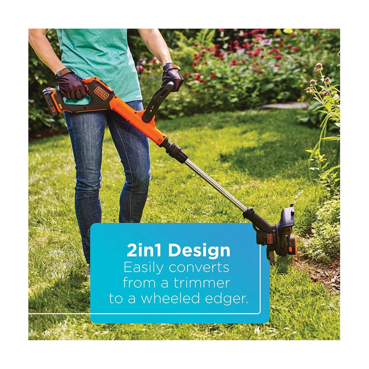 20V MAX Cordless Lithium-Ion 2-Speed 12 in. String Trimmer/Edger Kit X125385