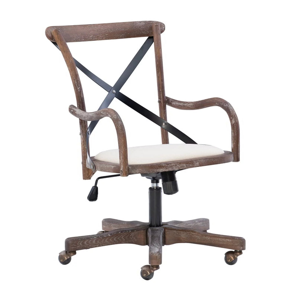 Brown Wood Office Chair A135391