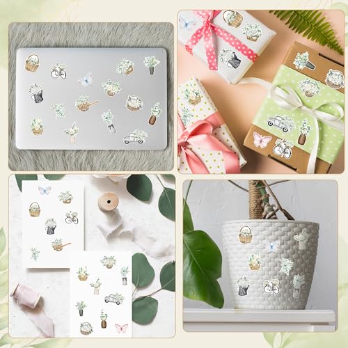 1000Pcs Green Christmas Tree Stickers G327