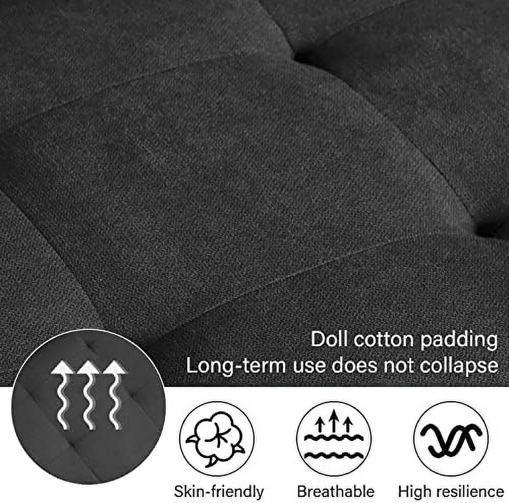 57" Tufted Loveseat and Chair Set of 2 O8497