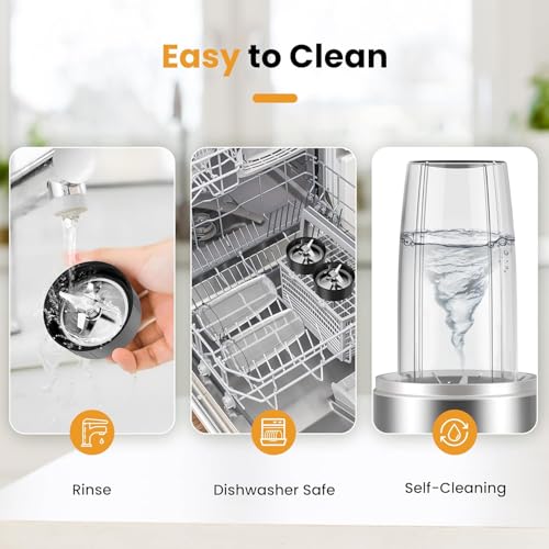 1300W Portable Smoothie Blender with 2 27Oz To-Go Cups V8062