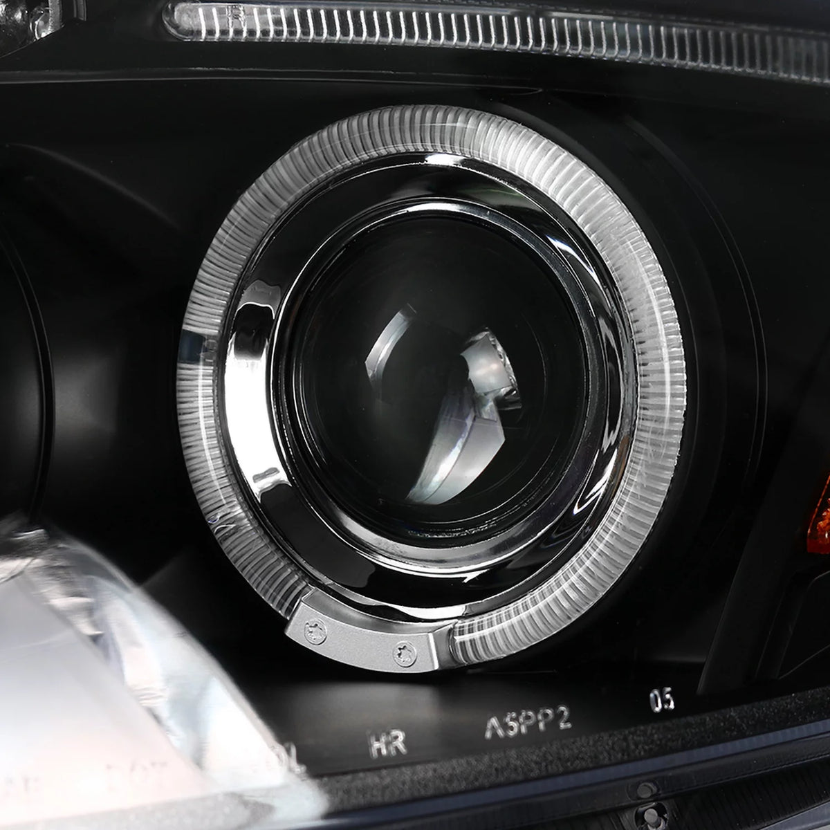 Halo Chrome Projector Headlights LED Fog Lights Left + Right Pair G6032