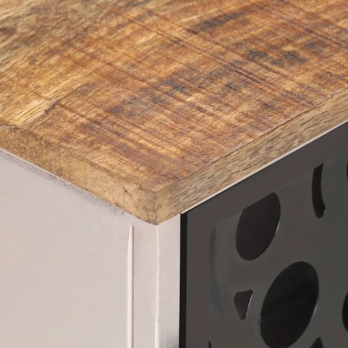 Mango Wood TV Cabinet with 2 Doors Z92959