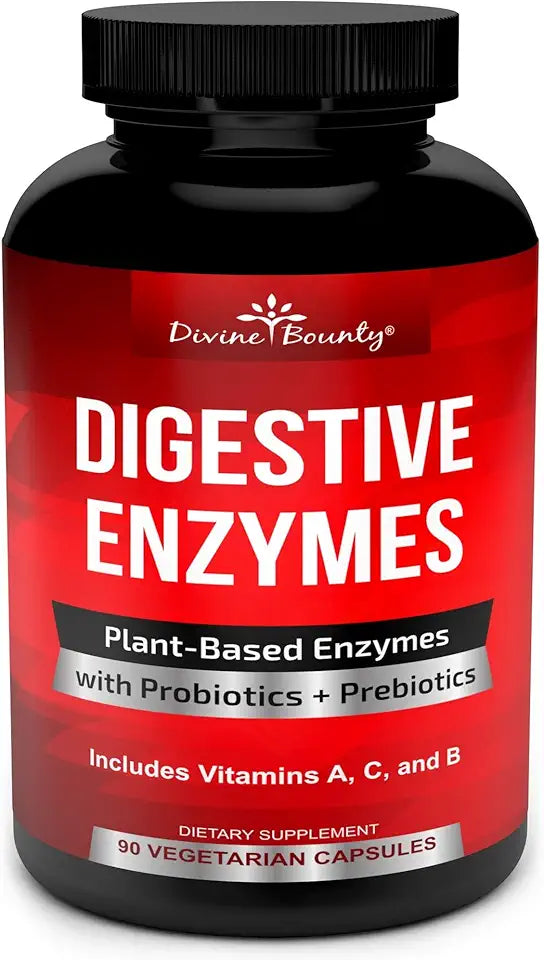Digestive Enzymes with Probiotics & Prebiotics 90 Vegetarian Capsules O47551