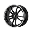 Gloss Black 24x9 Wheel with Chrome Lip K3095