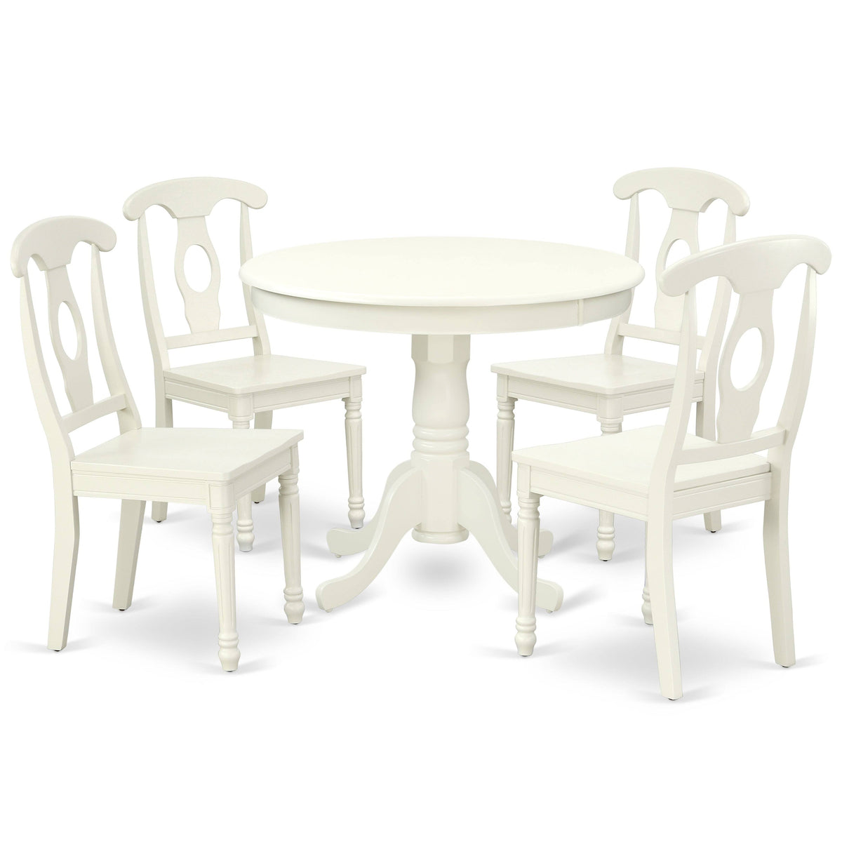 3PC Round Table and 2 Panel Back Chairs T9513