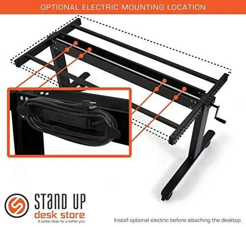 Crank Adjustable Height Standing Desk D324