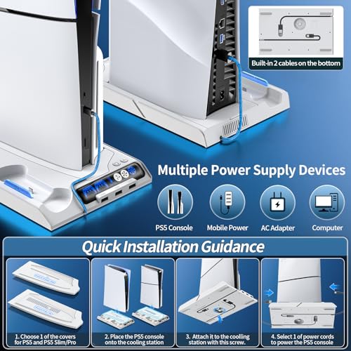 PS5 Cooling Station with Dual Charger Station P668