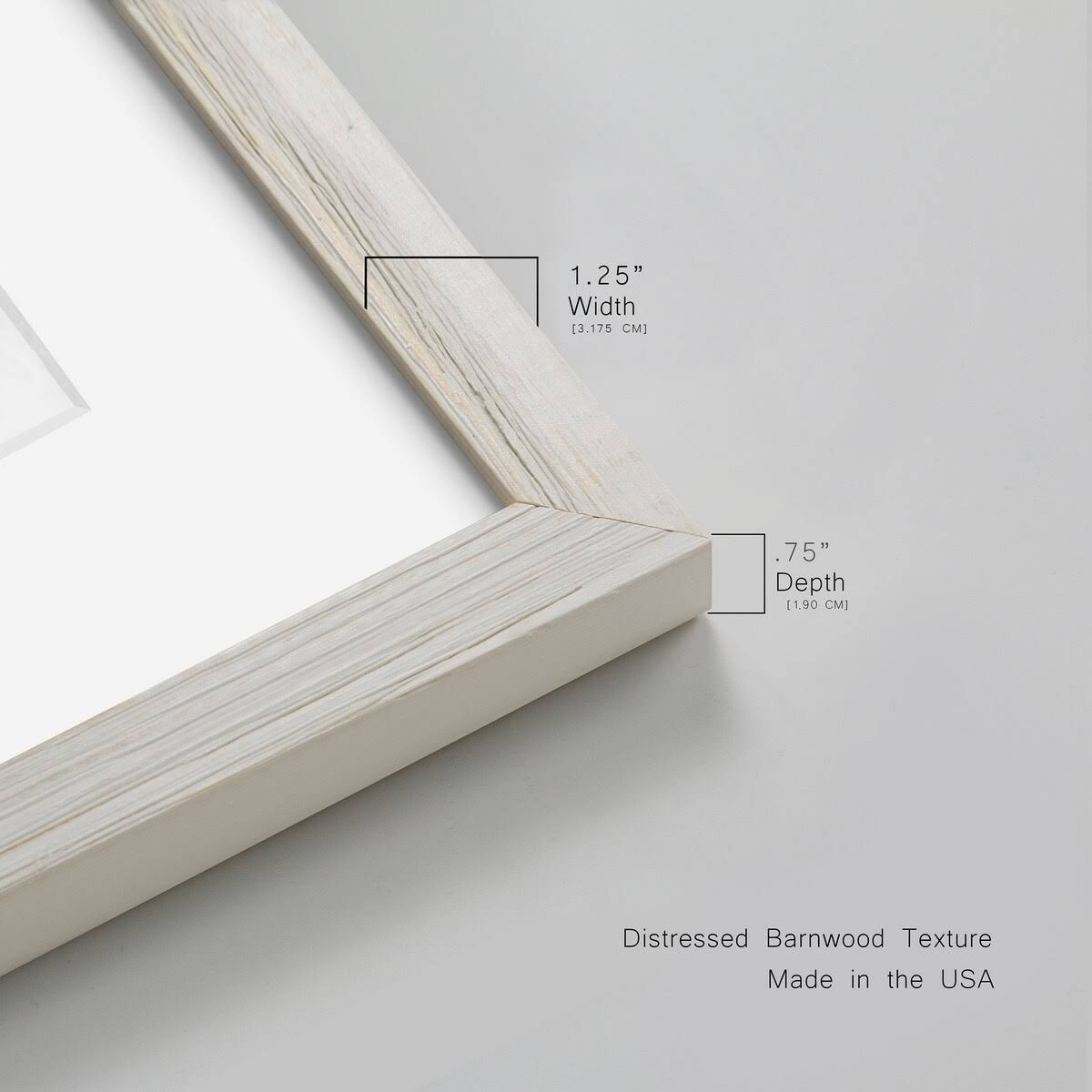 Premium Framed Canvas - 27.5X37.5 - White E597