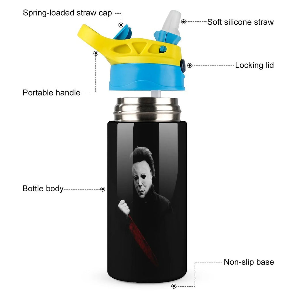Insulated Stainless Steel Water Bottle with Straw V635580