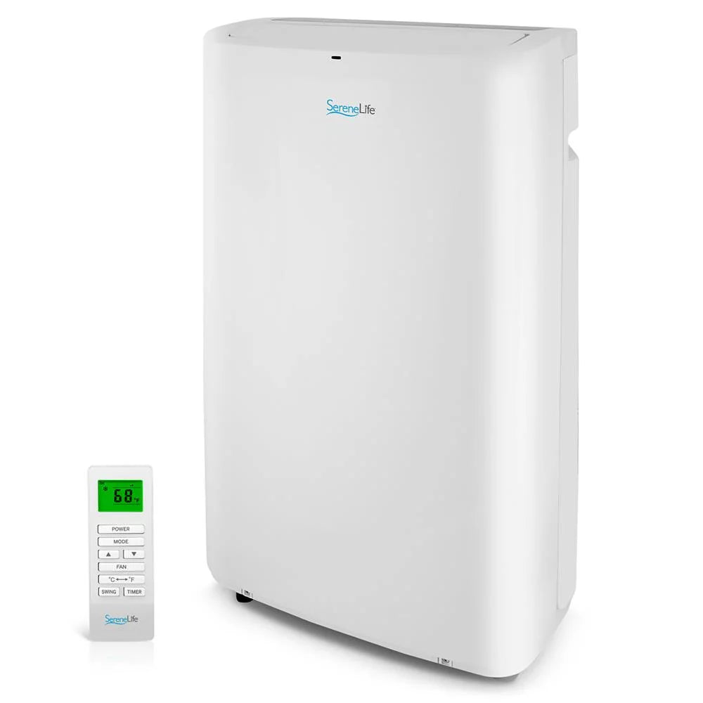 14,000 BTU White AC Cooling Unit with Dehumidifier & Fan Modes D998