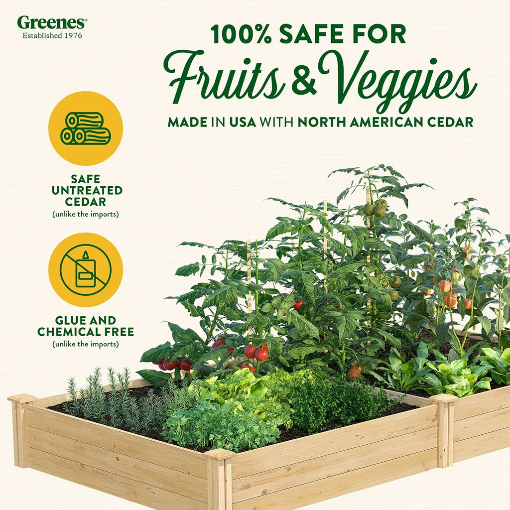 Beige Cedar Raised Garden Kit M39974