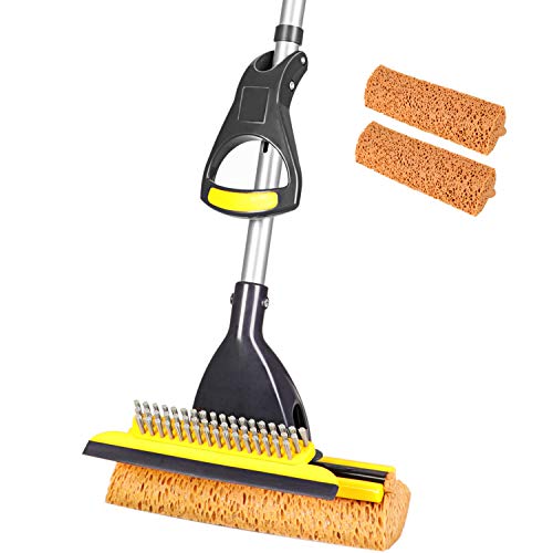 Sponge Mop with 2 Sponge Heads D856068