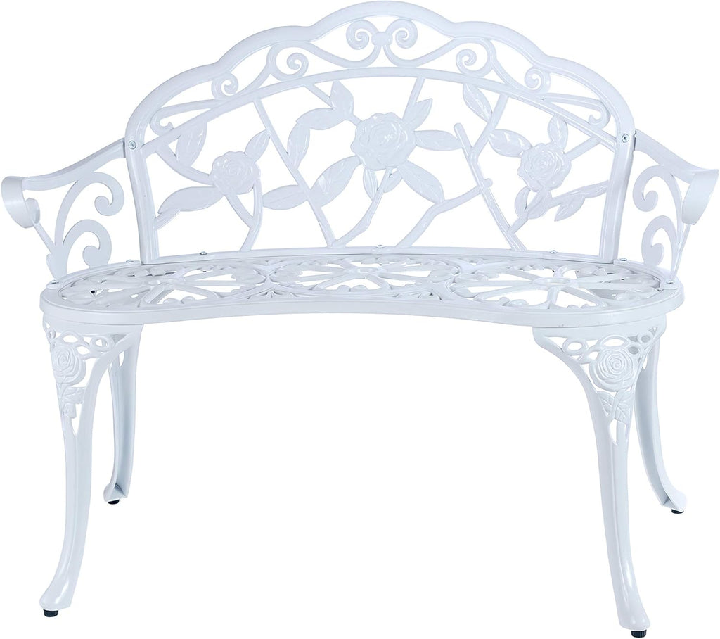 Copper Cast Aluminum Double Seat Patio Bench W39112