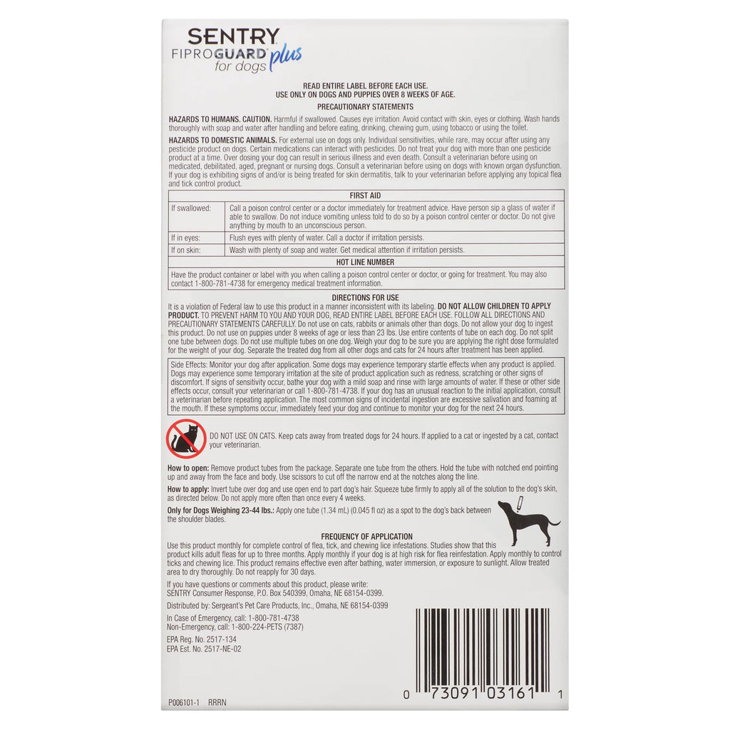 Dog Flea & Tick Topical 3 Monthly Treatments 3 Count Z600391