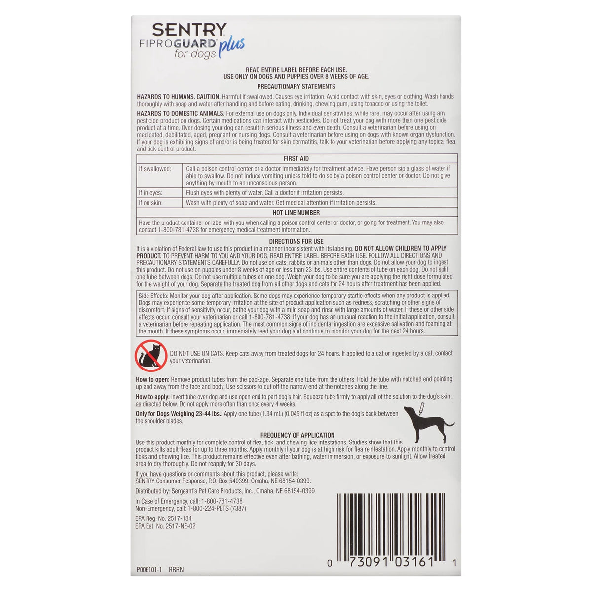 Dog Flea & Tick Topical 3 Monthly Treatments 3 Count Z600391