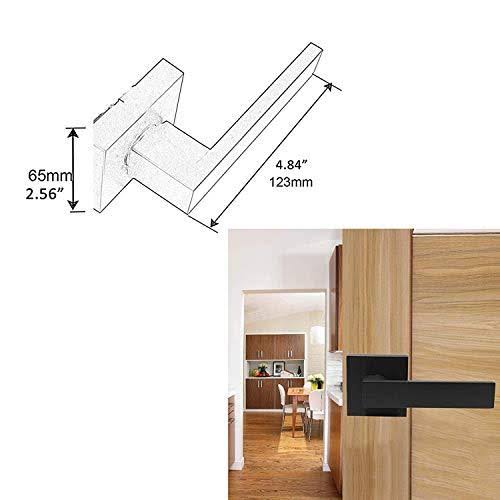 Matte Black Non-Turning Reversible Door Levers A9899