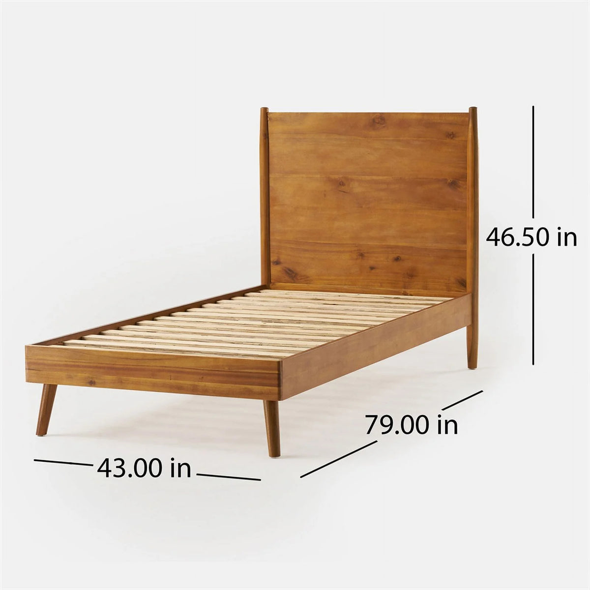 Twin Acacia Wood Bed I848