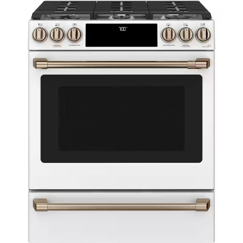 Gas Range Handle and Knob Kit in Brushed Bronze H4337
