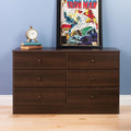 White 6 Drawer Wooden Dresser R28191
