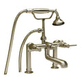 Deck Mount Tub Faucet with Lever Handles and Hand Shower L1048