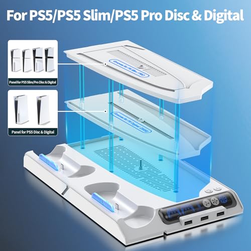 PS5 Cooling Station with Dual Charger Station P668