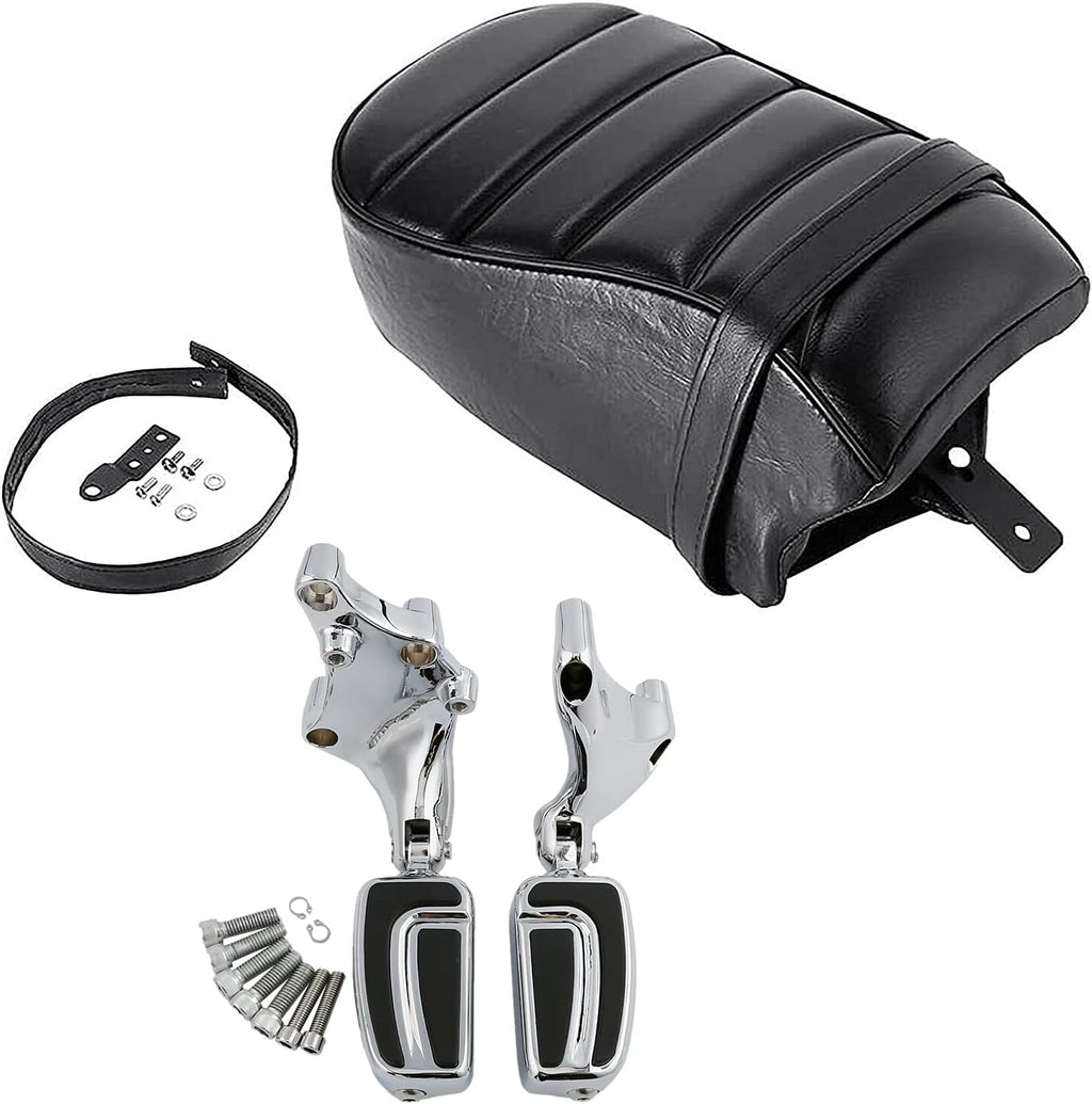 Rear Passenger Pillion Seat FootPegs Mount Kit for Harley Sportster Iron 883 XL883N 2016-2022 Iron 1200 XL1200NS 2018-2022 E64013
