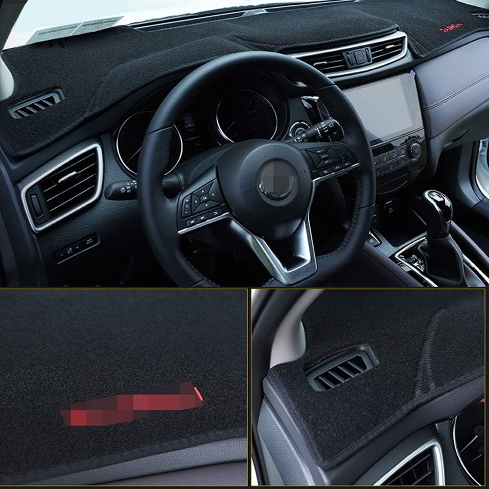 Black Center Console Cover Dash Mat Protector for Nissan Rogue X-Trail Rogue Sport SUV K805265