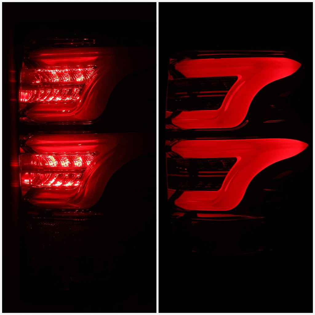 Full LED Red Smoke Tail Lights Left/Right Assembly N26168