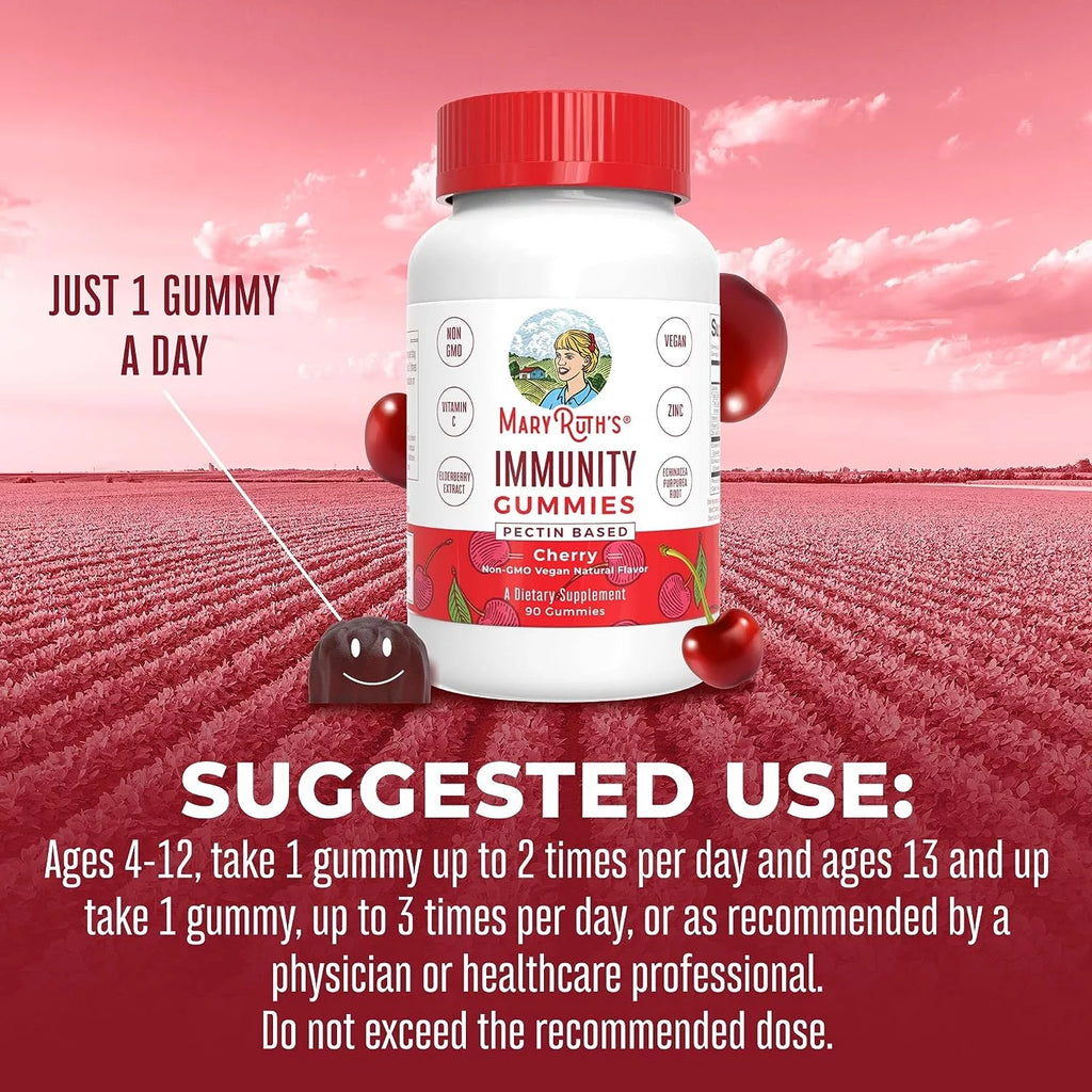 Organic Elderberry Gummies with Echinacea, Vitamin C and D, 90 Gummies Q91805