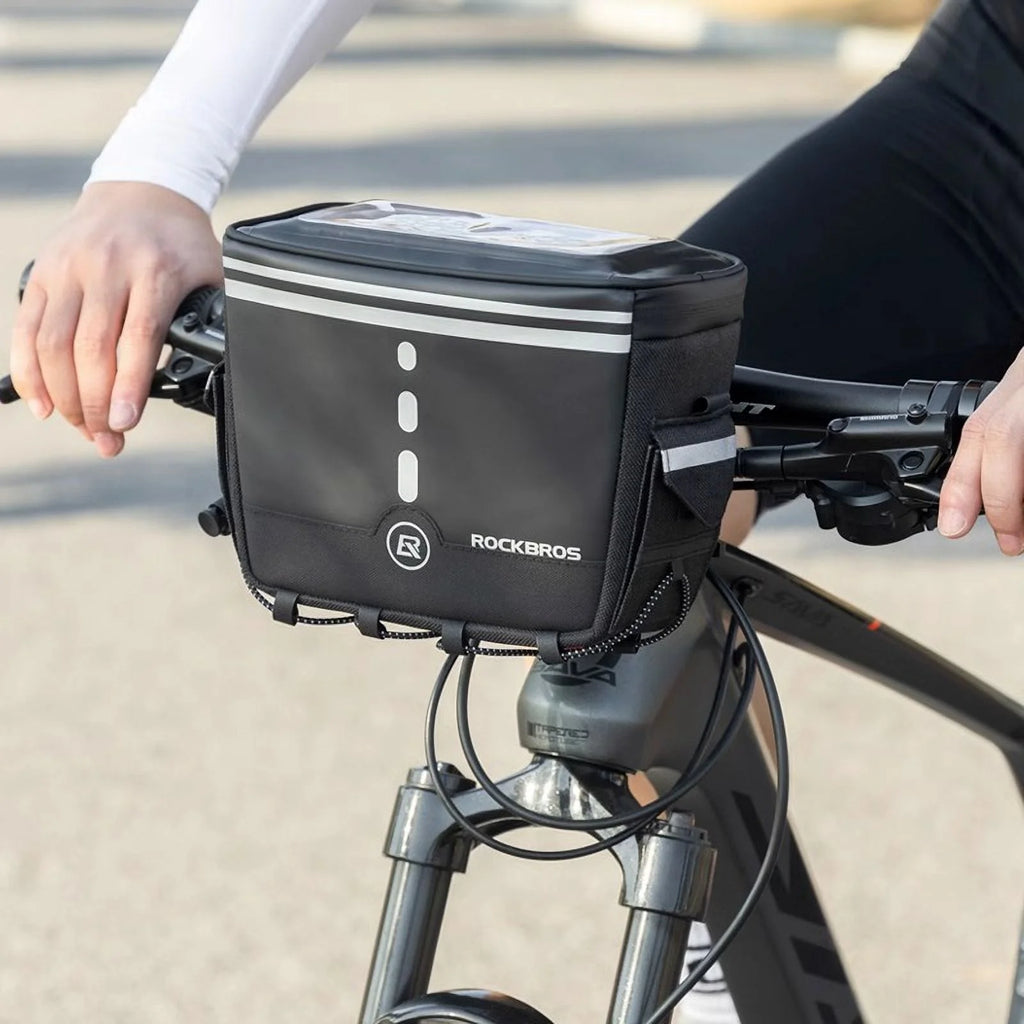 Bike Handlebar Bag with Removable Shoulder Strap J212