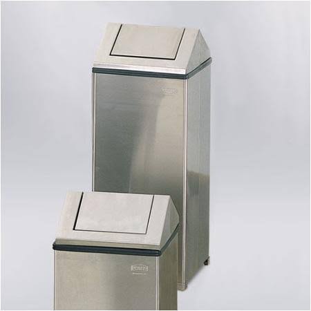 24 gal Stainless Steel Swing Top Receptacle K343