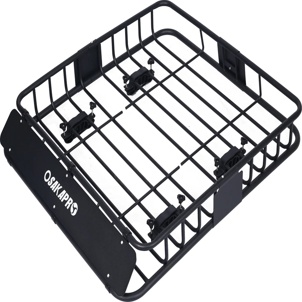 Black Steel Roof Rack Cargo Carrier Basket 43" M94583